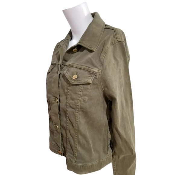 MICHAEL Michael Kors Safari Green Denmin Jacket - Picture 2 of 8